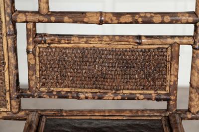 19thC English Bamboo Mirrored Hall Stand