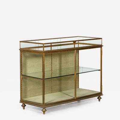 19thC English Bronze Shop Display Cabinet