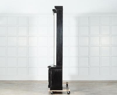 19thC English Ebonised Breakfront Bookcase