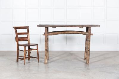 19thC English Elm Vernacular Work Table