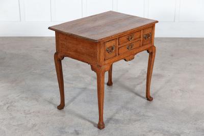 19thC English Georgian Oak Low Boy