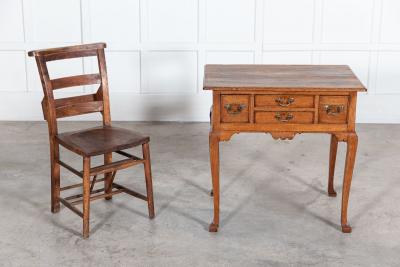 19thC English Georgian Oak Low Boy