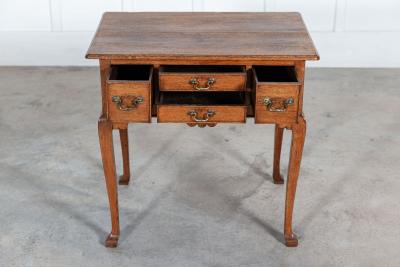19thC English Georgian Oak Low Boy