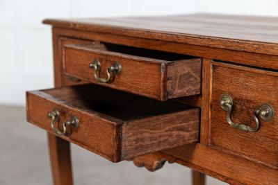 19thC English Georgian Oak Low Boy