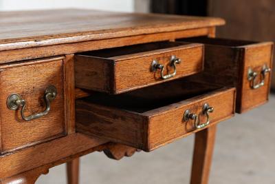 19thC English Georgian Oak Low Boy