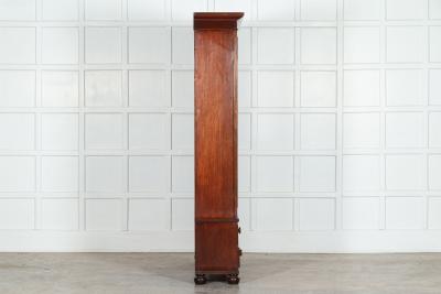 19thC English Mahogany Glazed Bookcase