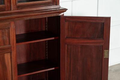19thC English Mahogany Glazed Bookcase