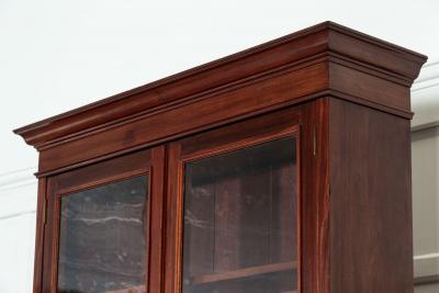 19thC English Mahogany Glazed Bookcase
