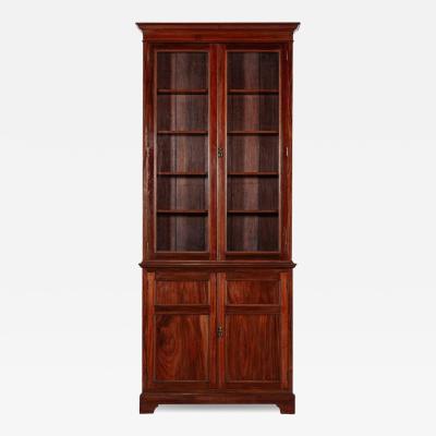 19thC English Mahogany Glazed Bookcase