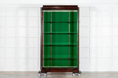 19thC English Mahogany Glazed Display Cabinet