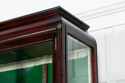 19thC English Mahogany Glazed Display Cabinet