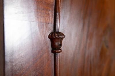 19thC English Mahogany Linen Press