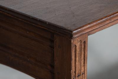 19thC English Oak Bank Cashiers Table