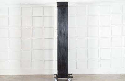 19thC English Oak Glazed Bookcase Cabinet