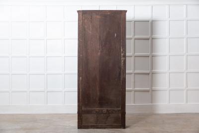 19thC English Oak Glazed Museum Display Cabinet