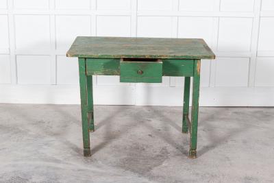 19thC English Painted Prep Table