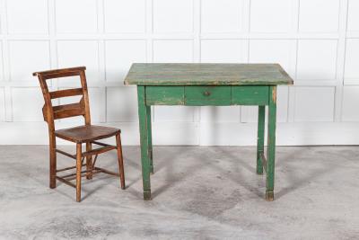 19thC English Painted Prep Table