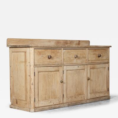 19thC English Pine Dresser Base