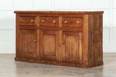 19thC English Pine Dresser Base