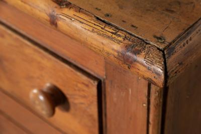 19thC English Pine Dresser Base