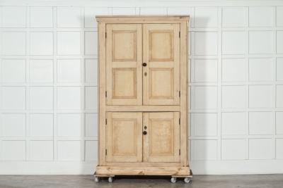 19thC English Pine Housekeepers Cupboard