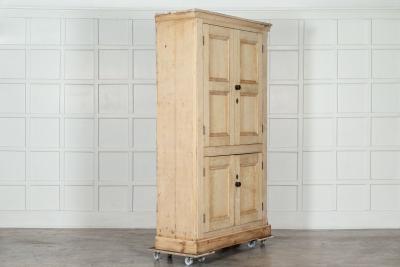 19thC English Pine Housekeepers Cupboard
