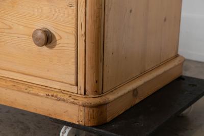 19thC English Pine Linen Cupboard