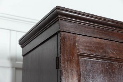 19thC English Pine Painted Housekeepers Cupboard