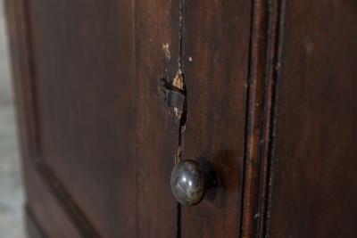 19thC English Pine Painted Housekeepers Cupboard