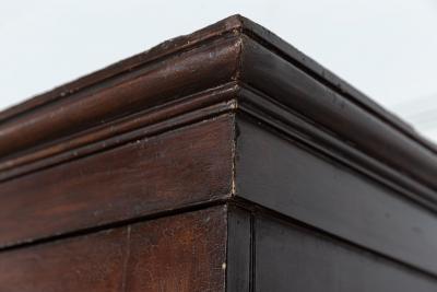 19thC English Pine Painted Housekeepers Cupboard