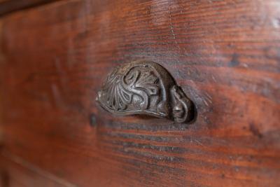 19thC English Pine Waterfall Dresser