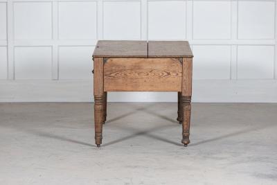 19thC English Pine Writing Desk