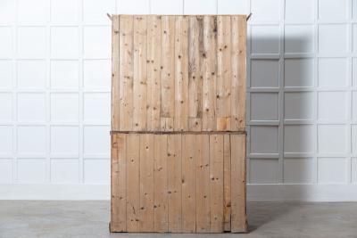 19thC English Provincial Pine Housekeepers Cabinet