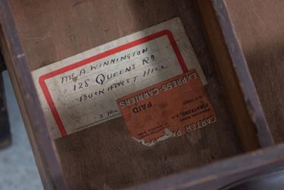 19thC English Scratch Built Pine Bank Drawers