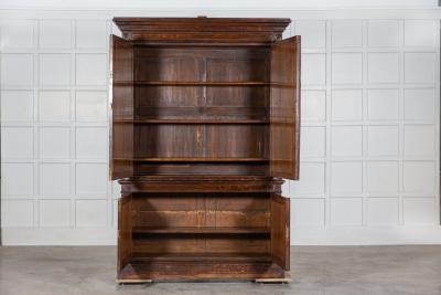 19thC Estate Made Oak Housekeepers Cupboard