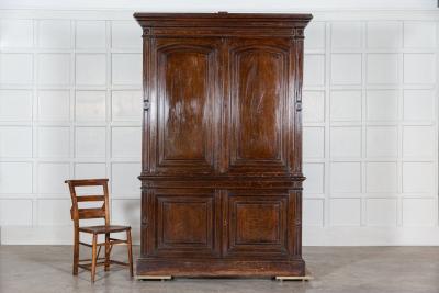 19thC Estate Made Oak Housekeepers Cupboard