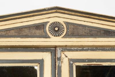 19thC French Empire Painted Oak Armoire