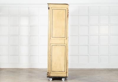 19thC French Empire Painted Oak Armoire
