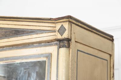 19thC French Empire Painted Oak Armoire