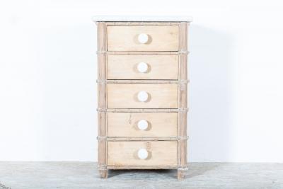 19thC French Faux Bamboo Apprentice Commode