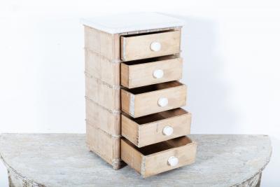 19thC French Faux Bamboo Apprentice Commode