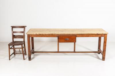 19thC French Fruitwood Drapers Table