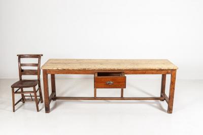 19thC French Fruitwood Drapers Table