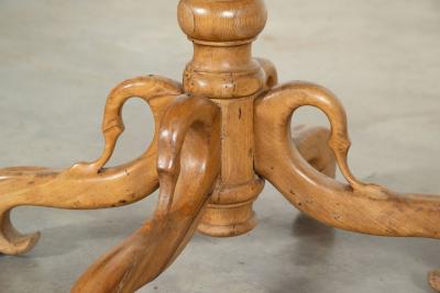 19thC French Fruitwood Pine Oval Table