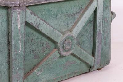 19thC French Green Zinc Bath Tub