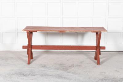 19thC French Gypsy Trestle Table