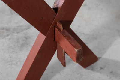 19thC French Gypsy Trestle Table
