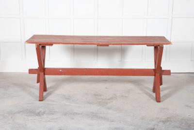 19thC French Gypsy Trestle Table