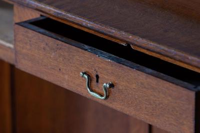 19thC French Oak Bank Counter