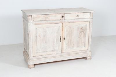 19thC French Painted Fruitwood Buffet